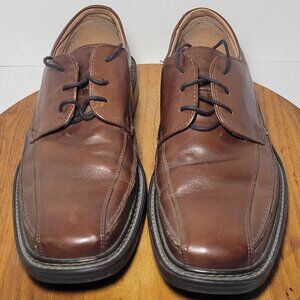 Structure Mens Brown Lace Up Oxford Vera Gomma Dress Shoes Size 9 1/2 D